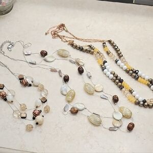 Elegant Multi-Color Beaded Necklace Set